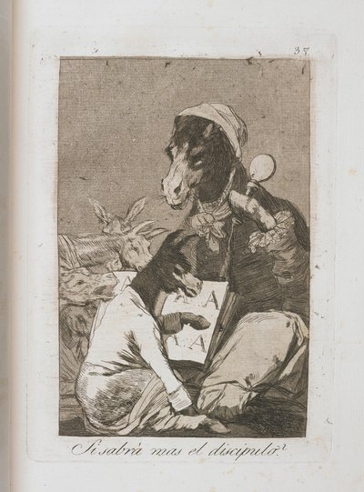 Plate from Los Caprichos by Francisco de Goya